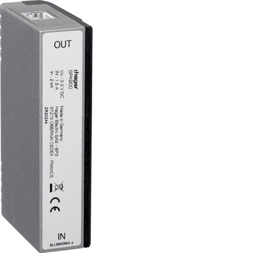 SPK900 Svodič přepětí pro Ethernet,  2 kA,  3,3 VDC,  RJ45